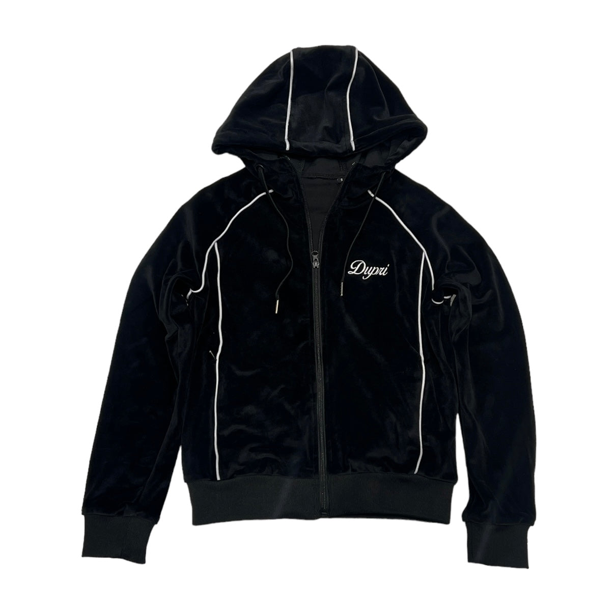 Black Womens Velour Jacket
