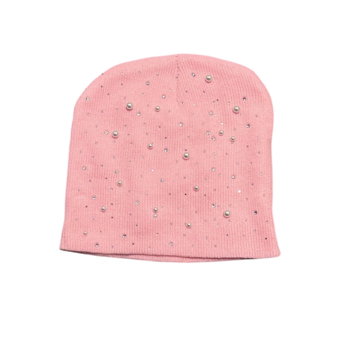 Rhinestone Pearl Beanie