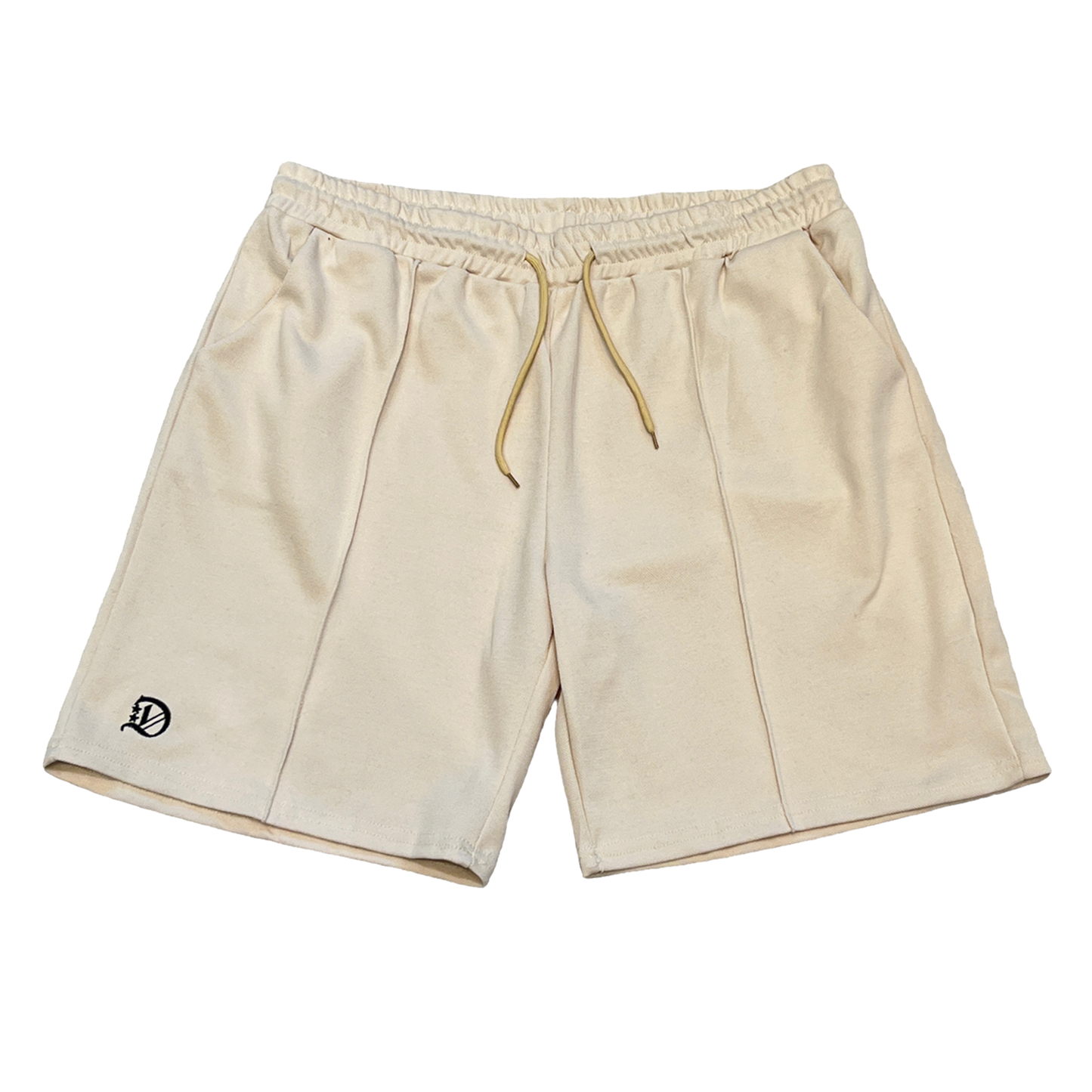 Cream Emblem Shorts