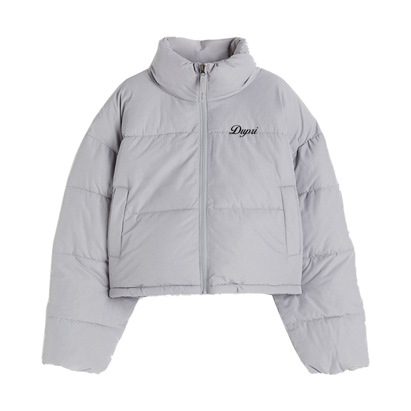 Space Grey Cropped Cloud Jacket