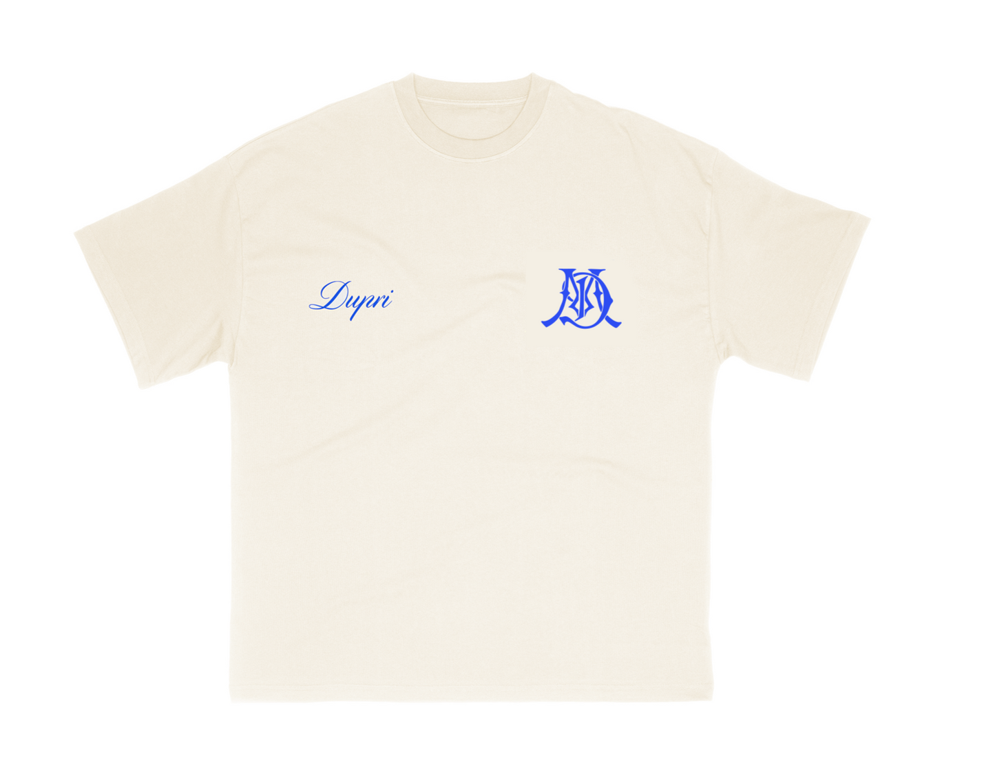 Cream MD Script Signature Tee