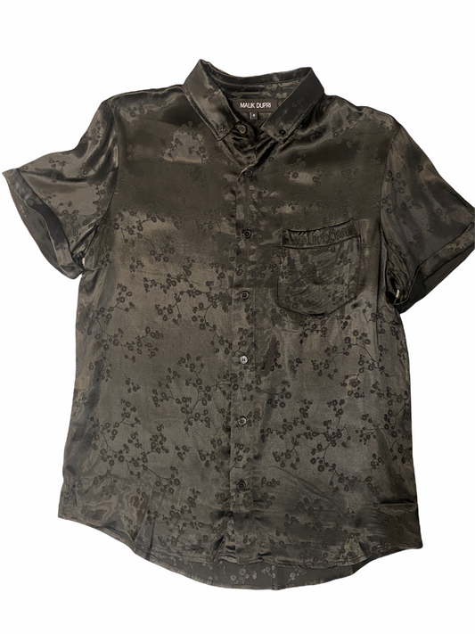 Black Silky Short Sleeve