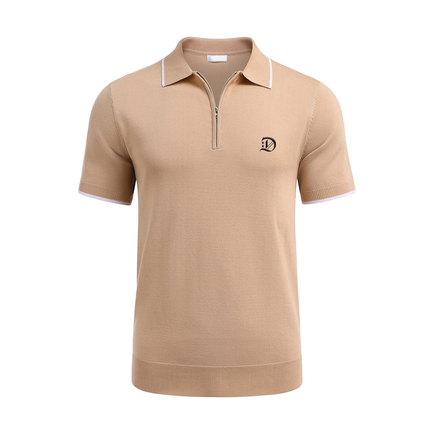 Tan Luxury Knit Polo