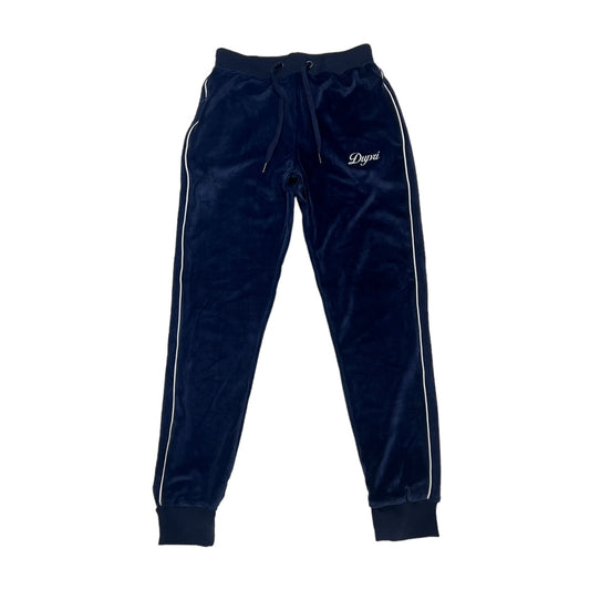 Navy Womens Velour Pants