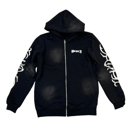 Black French Terry Scorpion Hoodie