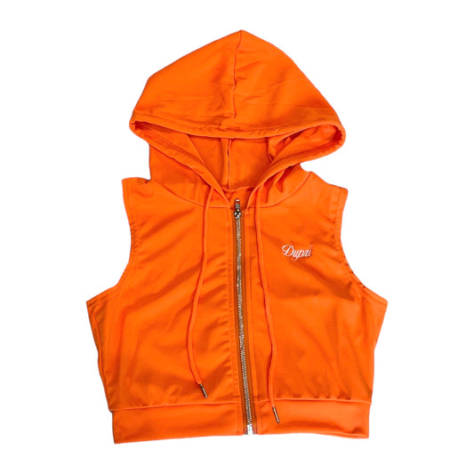 Orange Womens Hoodie Set