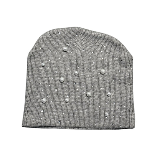 Rhinestone Pearl Beanie