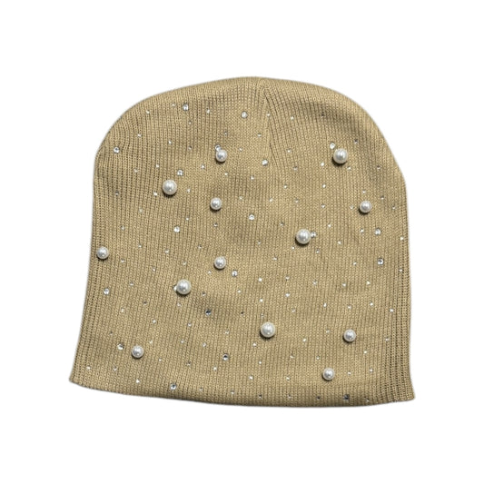 Rhinestone Pearl Beanie