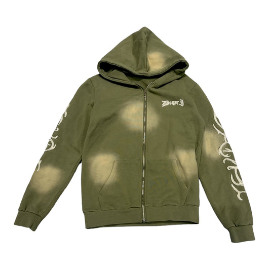 Army Green French Terry Scorpion Hoodie