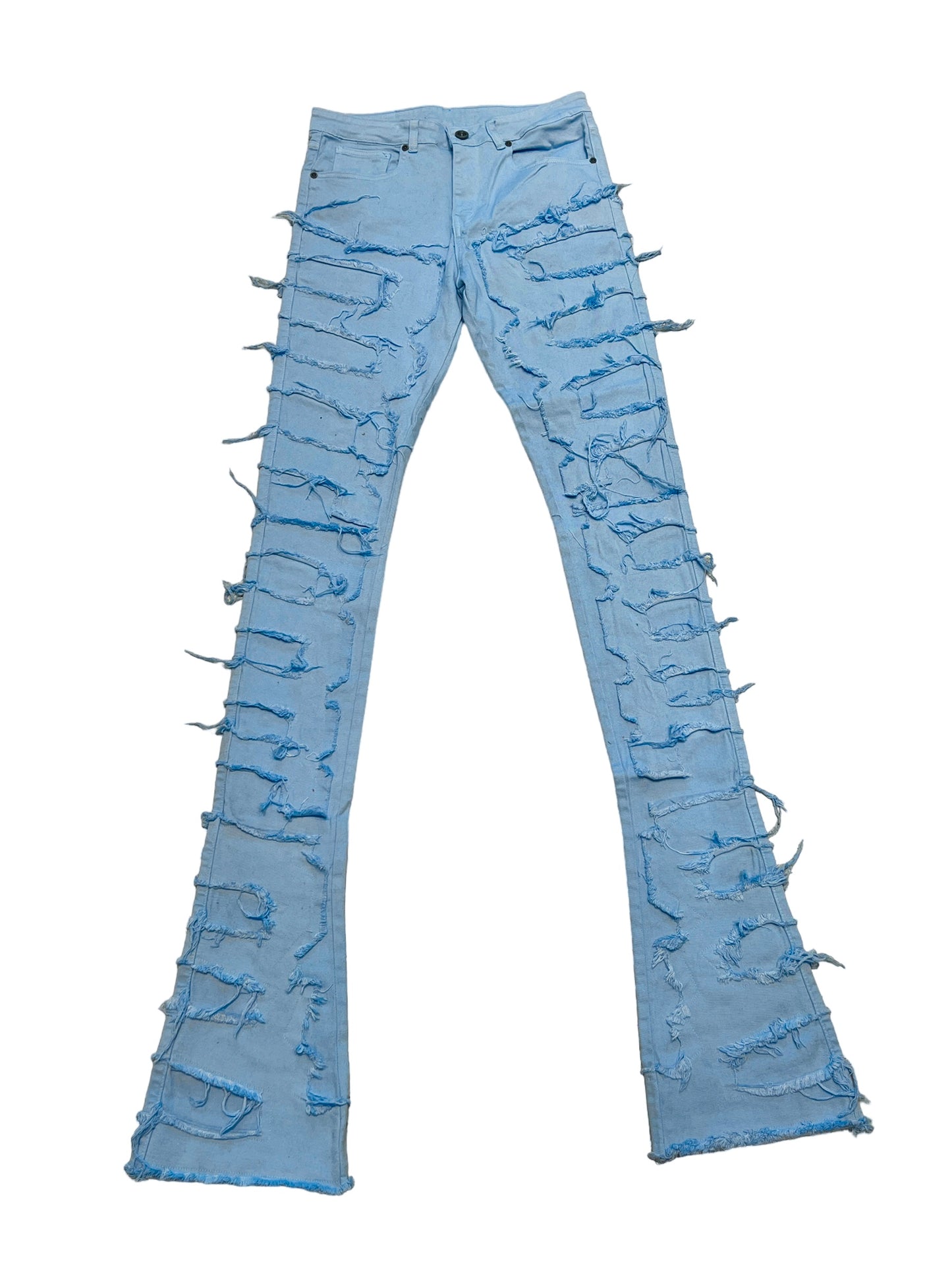 Carolina Blue Stacked Denim Jeans