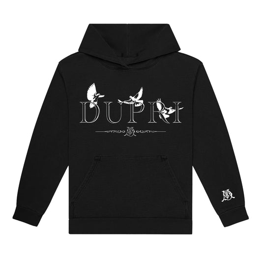 Black Flying Doves Hoodie