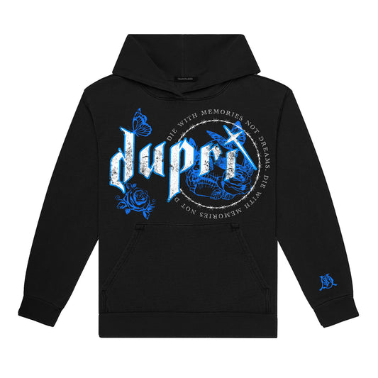 Black Dupri Skull Hoodie