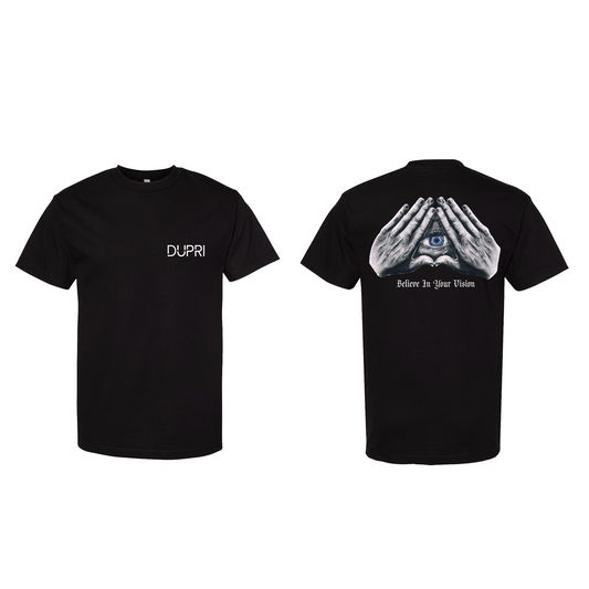 Black Believe In Your Vision Tee