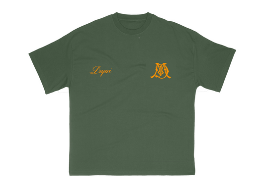 Green MD Script Signature Tee