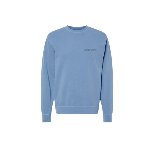 Light Blue Oversized Cozy Crew Neck