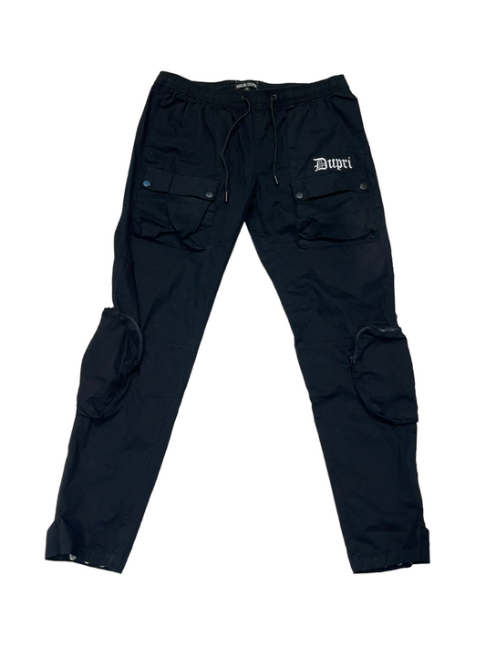 Black Utility Cargo Pants