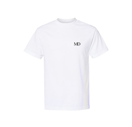White MD Signature Tee