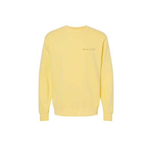 Yellow Oversized Cozy Crew Neck
