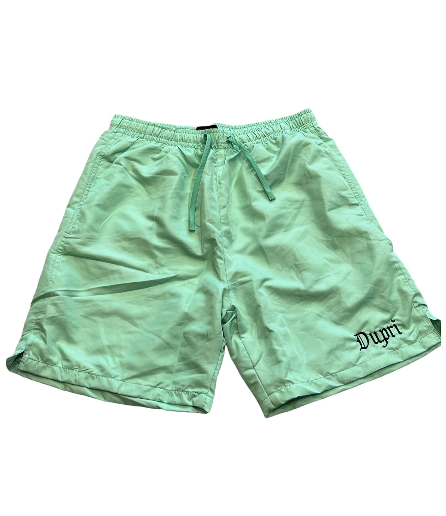 Aqua Nylon Shorts