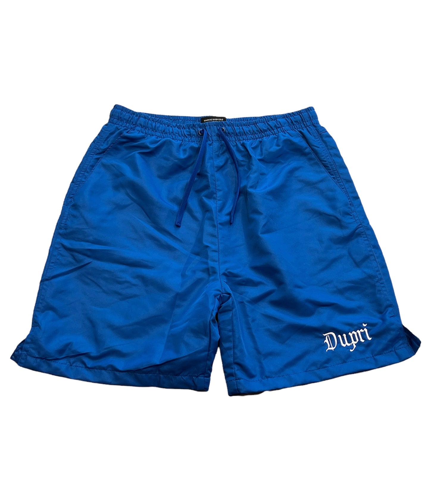 Blue Nylon Shorts