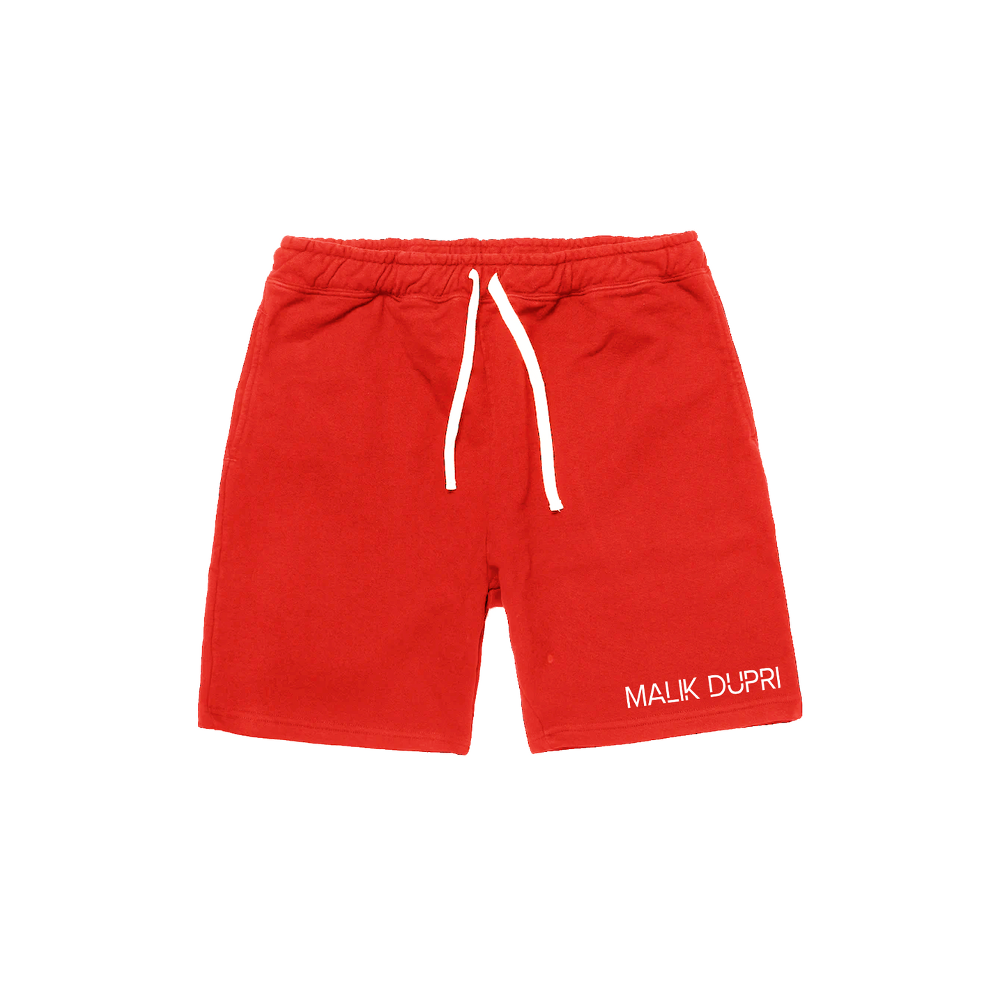 Red French Terry Shorts